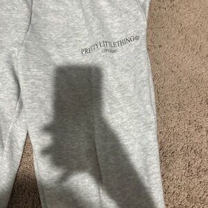 PrettyLittleThing Kids Light Gray Joggers